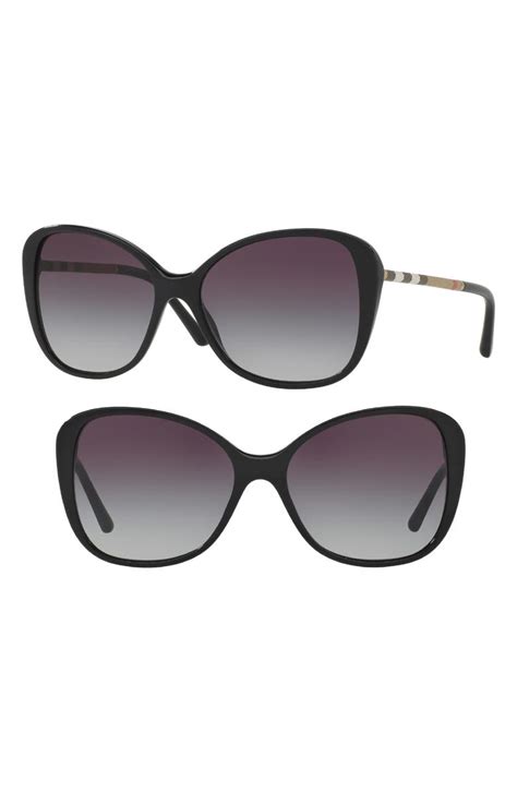 burberry hava multi-tone tortoiseshell 57mm butterfly sunglasses|Hava Multi.